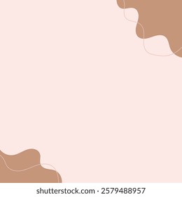 Abstract Beige and Brown Background Design Template