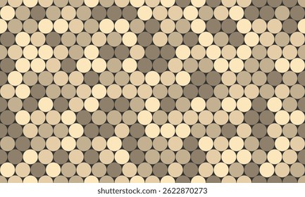 Abstract beige and brown circle mosaic pattern.  Perfect for backgrounds, textures, website design, or print projects.  Subtle geometric design evokes feelings of calm and sophistication.