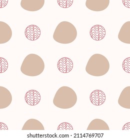 Abstract beige circular pattern for use in web design. Vector image for use as a print