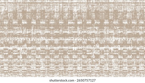 abstrato bege denim texturizado design de padrão sem costura para têxteis de moda, gráficos, fundos e artesanato linha de tecido de textura de linho, listras, cheques chique rústico interior elegante padrão todo