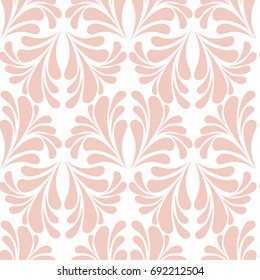 Abstract beige floral pattern. Geometric background