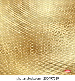 abstract beige floral pattern golden texture background vector