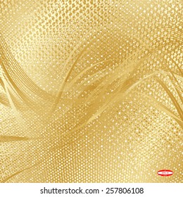 abstract beige floral pattern golden texture background vector