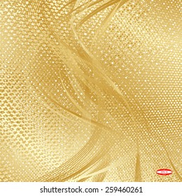 abstract beige floral pattern golden texture background vector