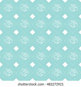 Abstract beige flower buds vector pattern.