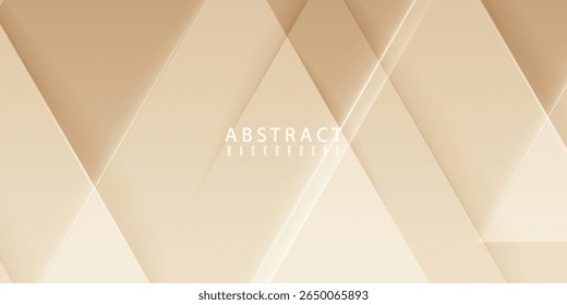 Abstractas fondo geométrico beige con patrones de diamantes en capas y Gradientes sutiles, adecuado para uso corporativo y creativo.