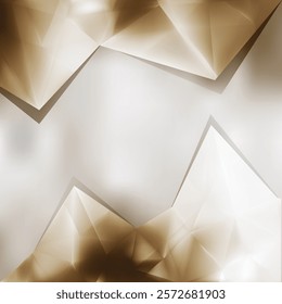 Abstract Beige Geometric Triangle Background Design