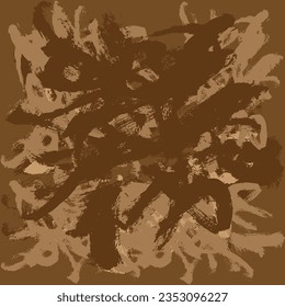 Abstract beige hand draw brush stroke illustration background and for frame