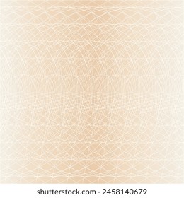 Abstract Beige Lines Creating Intricate Artistic Pattern on Background.