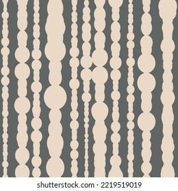 Abstract beige lines on the grey background. Seamless pattern.