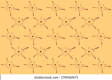 Abstract beige ornamental pattern. Romantic, gentle artwork. Style composition. Pastel style print. Spring and summer image. Textile elements, ornament, texture, unique painting. Vector illustration.