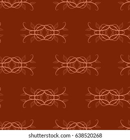 Abstract beige seamless pattern. Fashion graphic background design. Modern stylish abstract texture. Colorful template for prints, textiles, wrapping, wallpaper, website etc. Vector illustration