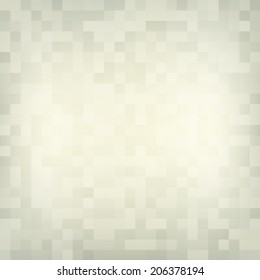 Abstract beige vintage background with mosaic. Vector