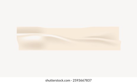 Abstract beige wave pattern on a light background. Smooth, flowing lines create a serene, minimalist design. Beige tones emphasize calm and simplicity. Vector illustration.