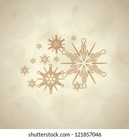 Abstract beige winter Christmas background