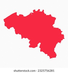 Abstract Belgium Simple Map Hintergrund, kann für Geschäftsdesigns, Präsentationen oder alle geeigneten Designs verwendet werden.