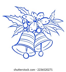 Abstract of the bell bouquet vector for card, illustration, background 