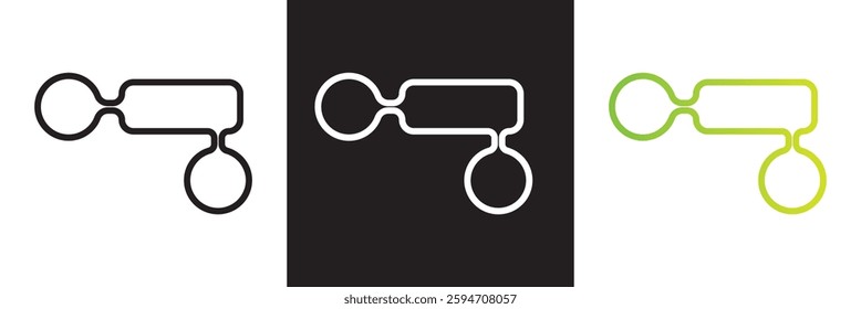 Abstract Bento Grid Shapes icon. Vector UI Interface Design. Isolated on white,  and black background. Vector illustration. EPS 10
