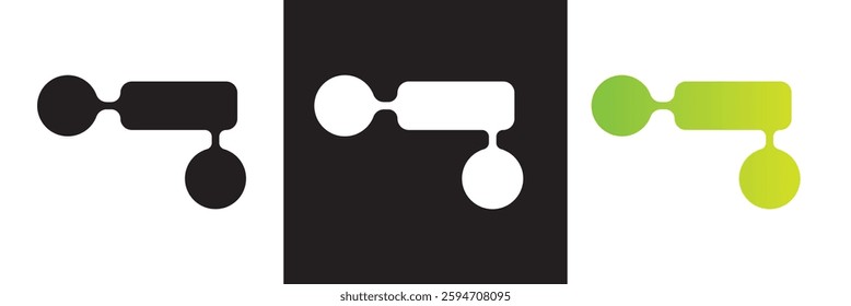 Abstract Bento Grid Shapes icon. Vector UI Interface Design. Isolated on white,  and black background. Vector illustration. EPS 10