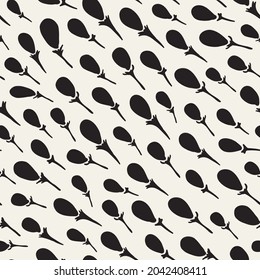 Abstract berry minimal seamless repeat pattern. Doodled, vector botany all over surface print on beige background.