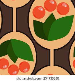 Abstract berry pattern background