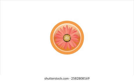 Abstract  Best cute flower design on white background.