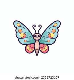 Abstract beutiful Butterfly Logo Vector illustration