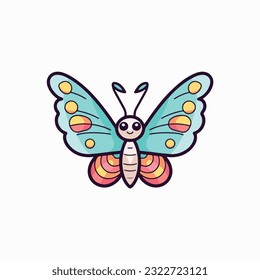 Abstraktes schönes Butterfly-Logo, Vektorgrafik