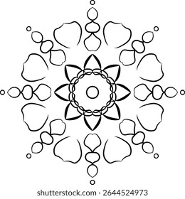 abstract beutiful mandala desigen illustration eps 10