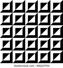 Abstract beveled, embossed pattern, monochrome background. Seamlessly repeatable studded geometric pattern.