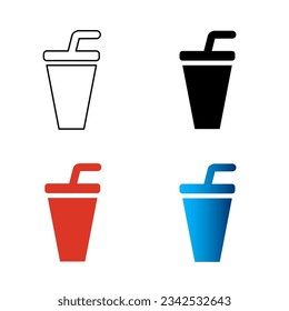 Abstract Beverages Silhouette Illustration, can be used for business designs, presentation designs or any suitable designs.