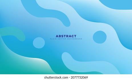 abstract bg fluid waves vector background ocean blue light blue light green