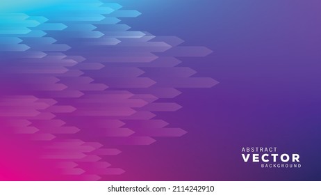 Abstract bg geometric arrows shapes vector background blue light blue purple pink colors gradient technology