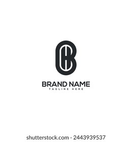Abstract BH HB letter logo design vector elements. Initials monogram icon.