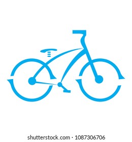 Abstract bicycle icon