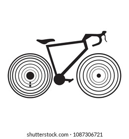 Abstract bicycle icon