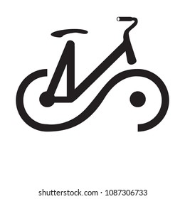 Abstract bicycle icon