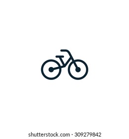 Abstract bicycle icon
