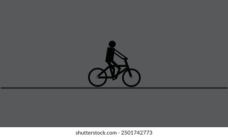 Abstract  bicycle icon vector. Sport bike and rider icon. bicycle with man,vector design.