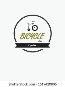 Abstract bicycle logo template. Bike Shop Corporate branding identity