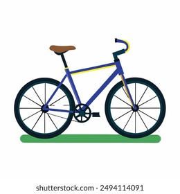 Abstract bicycle vector art design.