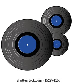 abstract big cds symbol on white background