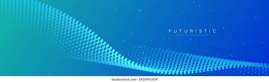 Abstract big data background with glowing wavy lines with technology connection concept. Modern minimal trendy shiny lines pattern. Vector illustration