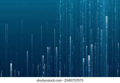 Abstract big data code representation. Modern high-tech data background. Graphic concept for your design