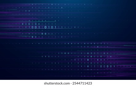 Representação abstrata de código de big data. Fundo de dados moderno de alta tecnologia. Conceito gráfico para seu design