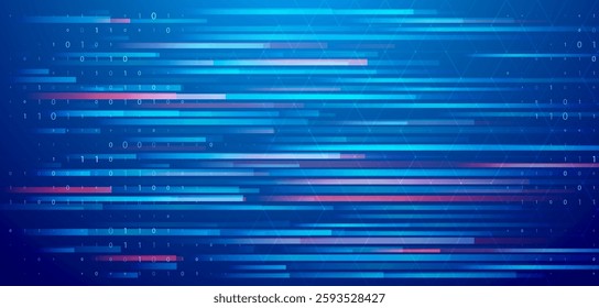 Abstract big data code representation. Modern high-tech data background. Graphic concept for your design