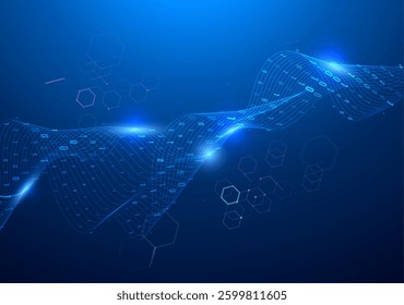Abstract big data code representation. Modern high-tech data background. Graphic concept for your design