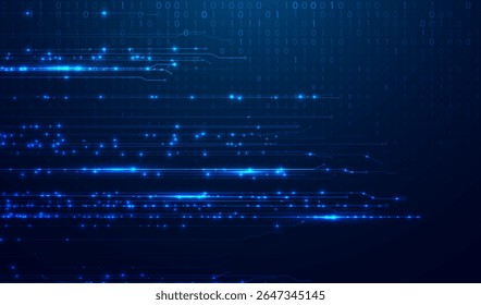 Abstract big data code representation. Modern high-tech data background. Graphic concept for your design