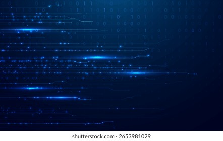 Abstract big data code representation. Modern high-tech data background. Graphic concept for your design