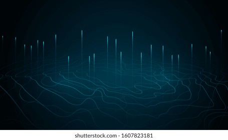 abstract big data digital technology background design